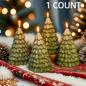 Christmas Tree Candle Light LED Flameless Flickering Battery Operated Candle Home Decor Holiday Gift Indoor Dinner Decoration Room Decor Ornament