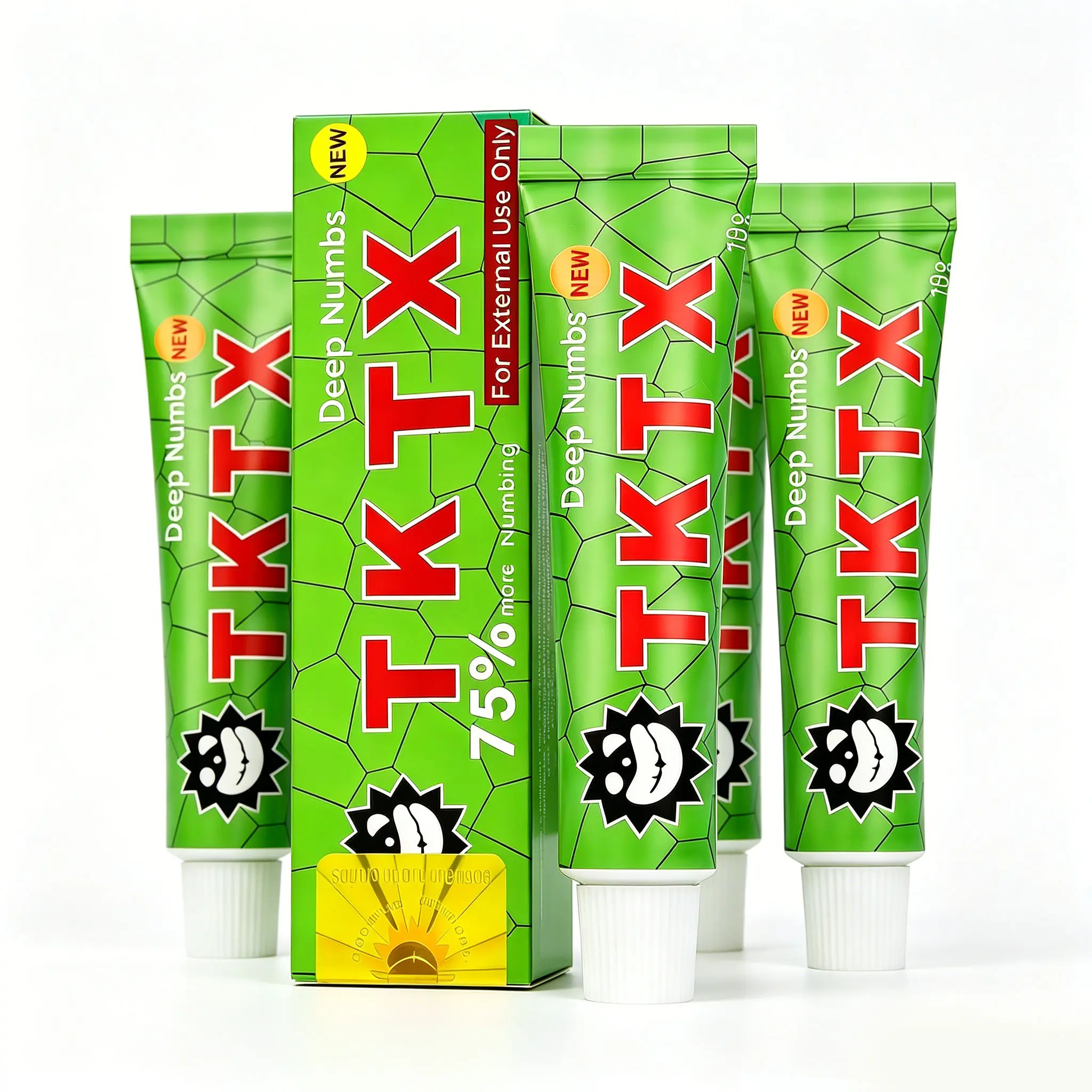 TKTX Tattoo Numbing Cream - For Tattoos - Enhanced Version Painless Procedure 75% Very Strong 10g