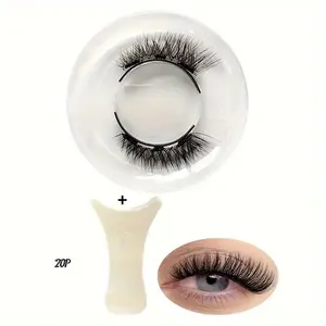 Reusable Magnetic Individual Eyelash Kit with Applicator for Beauty- Magnetic Lashes for Natural Look Light Weight Cat Eyelash Fluffy Hair Soft False Eyelashes for Daily Usage Makeup Tool