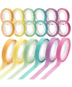 Highlighter Tape, 12 Rolls, 0.31" x 16.5 ft, Pastel Bible Highlighter Tape, Colorful Highlighter Strips