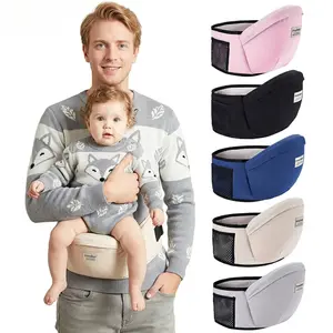 Ergonomic Baby Hip Seat Carrier Adjustable Waistband Breathable Mesh Storage Pocket for Newborns to Toddlers Comfortable for Moms & Dads Washable