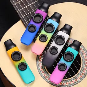 LEKATO Dual-Tone Hole Kazoo, with 10 Clarinet Membranes, Replacement Mouthpiece, Lanyard, Portable, Lightweight, Suitable for Kids, Adults, Beginners and Music Lovers, Air Maker, Wind Game, Music Learning, Gift