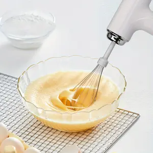 Electric Cordless Hand Mixer Egg Beater, 3 Speed Handheld Electric Whisk, BPA Free Portable Food Mixer for Cappuccino, Matcha, Dough, Eggs, Batter & Cream