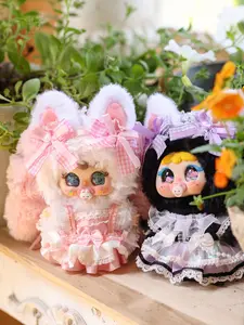 Jiimo-Sweet Sleep Manor Plush Toy Doll Blind Box Collection，Bunny Plush Dolls，Soft Furry Collectibles，Backpack or clothing decoration，Stuffed Anima,summervibes