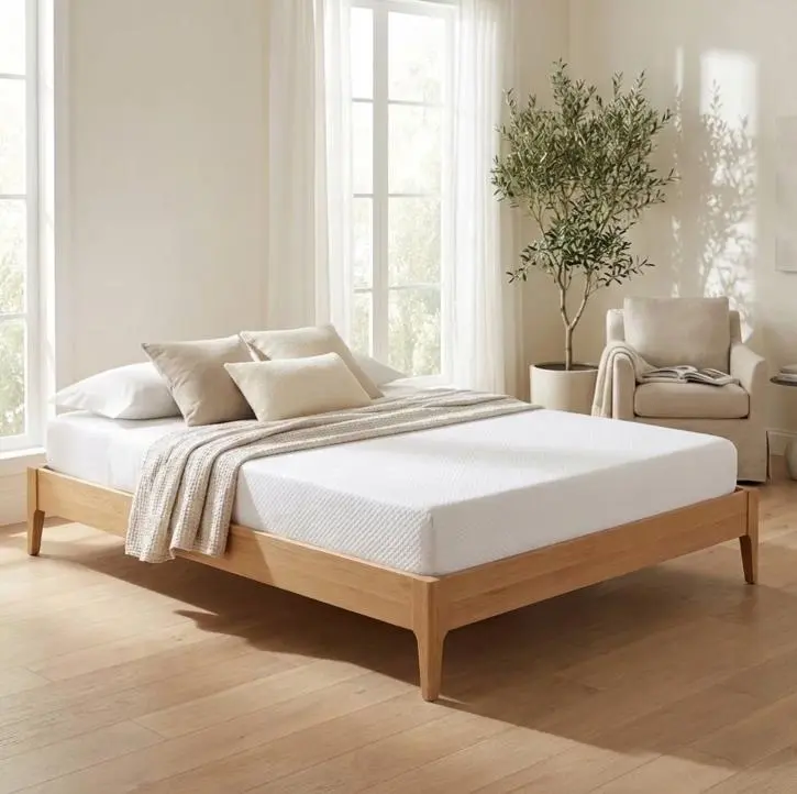 Atlas Mattress 6" Gel Memory Foam Mattress, Breathable Cover, Medium Firm