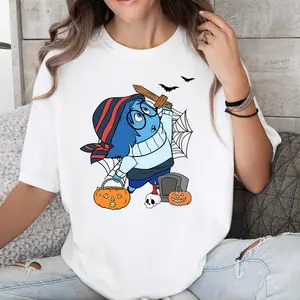 Spooky Sadness Inside Out Halloween Shirt, Inside Out Sweatshirt, Emotion Halloween Shirt, Halloween Costume, Spooky Season Tees, Inside Out Tees - Crewneck Shirt Womenswear T-Shirt Lady Women Streetwear Tshirt Top Underwear Comfort