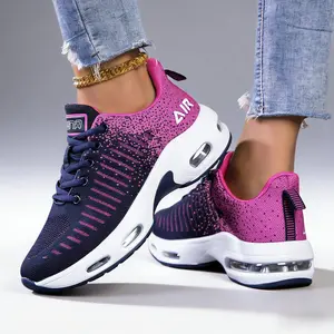 Women's Lightweight Breathable Wear-Resistant Sneakers Comfort Fit Casual Gym Running Daily RoseBlue Footwear womens  shoes air