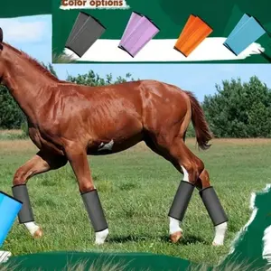 Horse Leg Guards, Mosquito & Bug Protection, Breathable Mesh Fly Boots, 4 Pairs Set, Horse Riding Gear, Equestrian Supplies