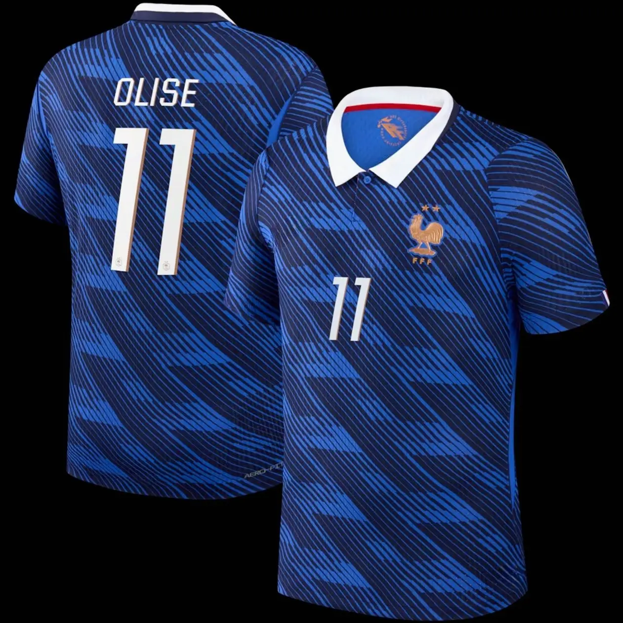 Unisex Soccer Jersey France Shirt Football Shirt Home Aero-Fit Match Shirt 2026 with Olise 11