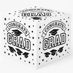 Graduation Card Holder Box - White, 12 Inches