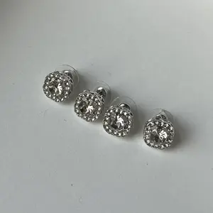 Sparkling Square Flash Diamond Earrings - Elegant Design, Lightweight and Durable, Perfect for Any Occasion earring woman diamond earring love earring