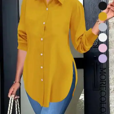 Askyes Women's Long Sleeve Tunic Top - Crew Neck Pleated Blouse For Leggings In Fall & Winter