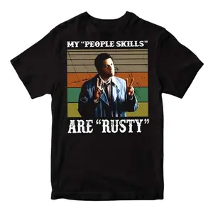 Castiel Supernatural My People Skills Are Rusty Retro T-Shirt – Vintage TV Show Quote Tee