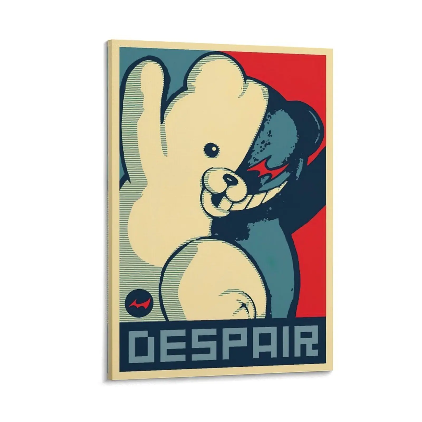 Monokuma Danganronpa Canvas Poster, Stylish Anime Wall Art, Living Room Hanging Picture for Modern Decor Poster Canvas Wall Art For Bedroom Decor Bar Office Room Decor Gift