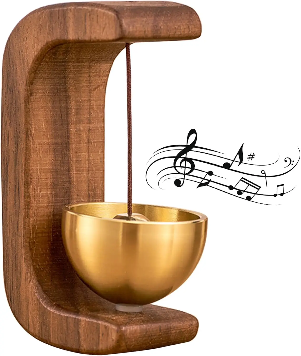 Vintage Door Bell - Artisan Magnetic Wood Wind Chime with Compact Design, Collectibles Hanging Home Decor for Door, Ideal for Friends and Family Gifting
