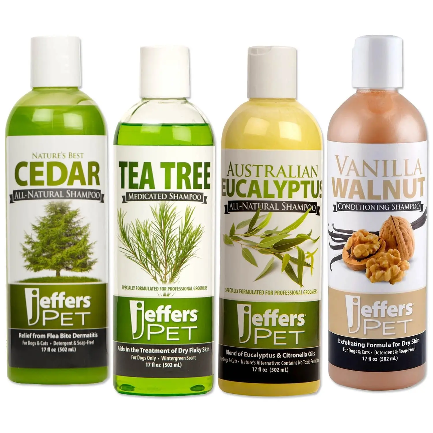 Jeffers Forest Pup Shampoos, 4 Piece Kit