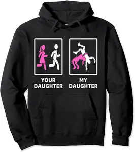 Funny Wrestling Mama Your Daughter My Daughter Wrestling Mom Pullover Hoodie - Edreimoreno Shop 68B0BVXQ66RZ