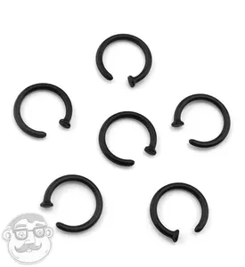 Black Bioflex Nose Hoop Ring Black Bioflex Nose Hoop Ring