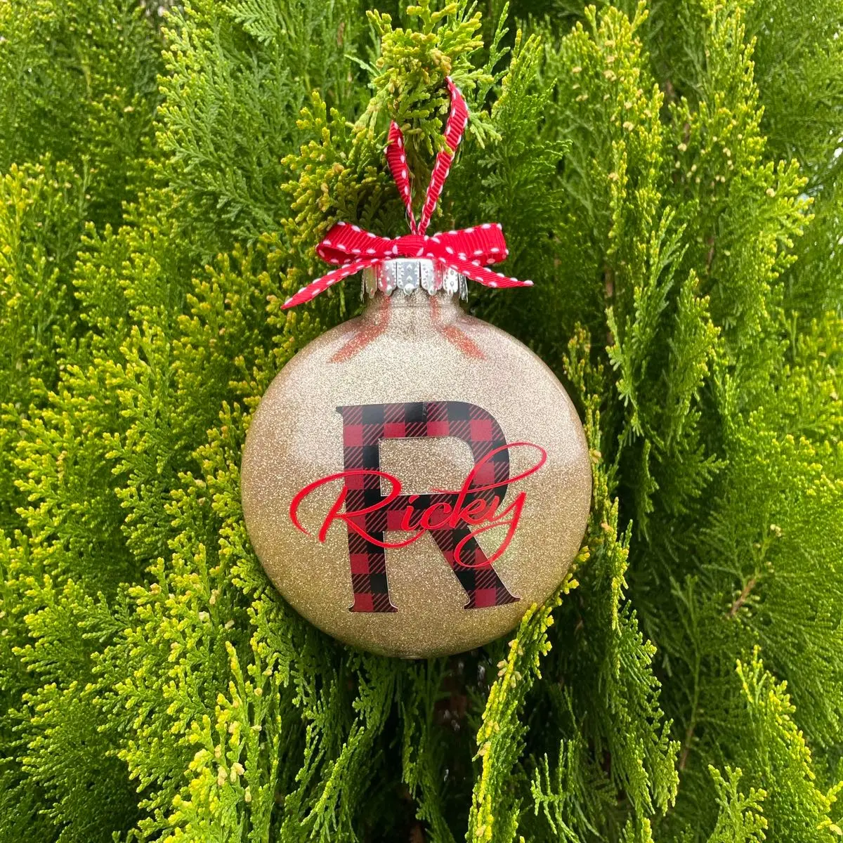 Monogram Christmas ornament 2023 Christmas