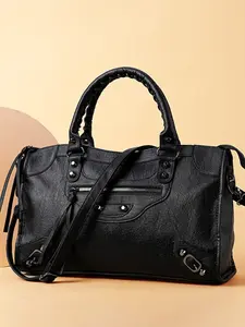 Paris Rivet Motorcycle Bag Abg Sexy Bag, High-End Large Capacity Shoulder Bag, Versatile Crossbody Handbag, Casual Fashion Accessory, Stylish Versatile Bag