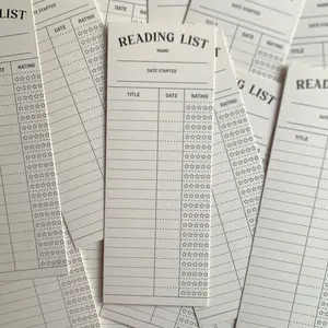 Reading List Bookmark, Library Card // Bookish Merch