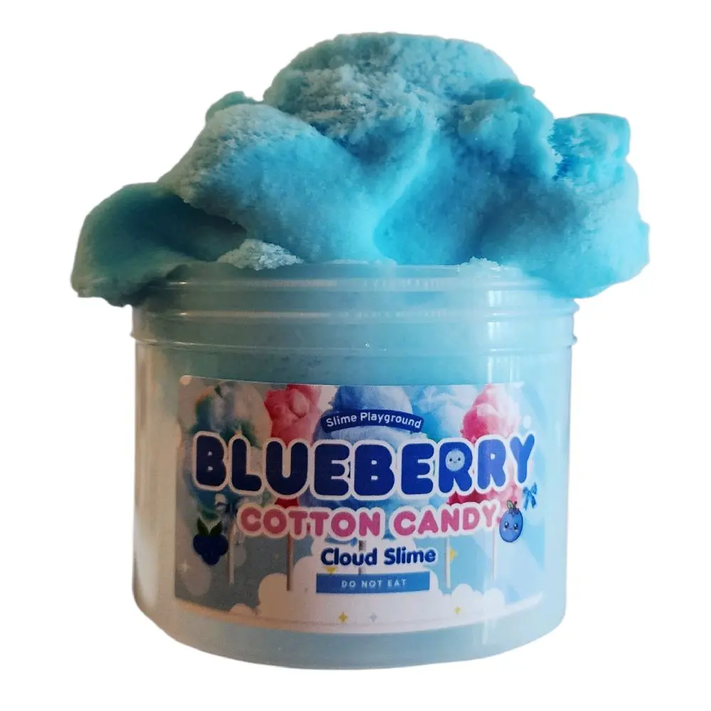 Blueberry Cotton Candy Cloud Fluff Slime - Non-Sticky - Sensory - Made in USA