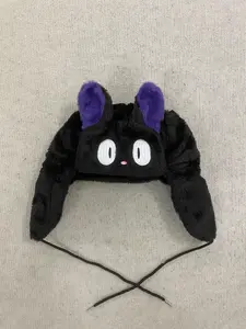 American Cartoon Plush Beanie Hat, Cute and Funny Fuzzy Ear Warmer, Unisex All-Season Warm Hat, Perfect for Men and Women