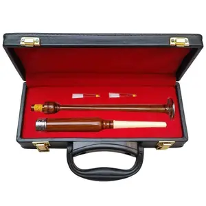 AAR Rosewood Practice Chanter with Engraved Mounts, Wooden Box, 2 Reeds, Music Accessories, Customer Satisfaction Guarantee