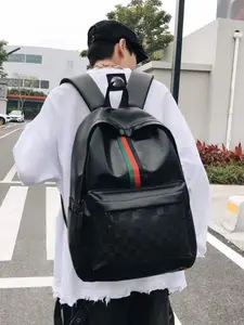Men's Fashion Backpack, High-End Casual Business Bag, Large Capacity Laptop Backpack, Durable Backpack, PU Soft Leather, All Seasons