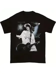Women's Retro Rock Band Pattern T-shirt - Tom Kaulitz&Takio Hotel Performance Print
