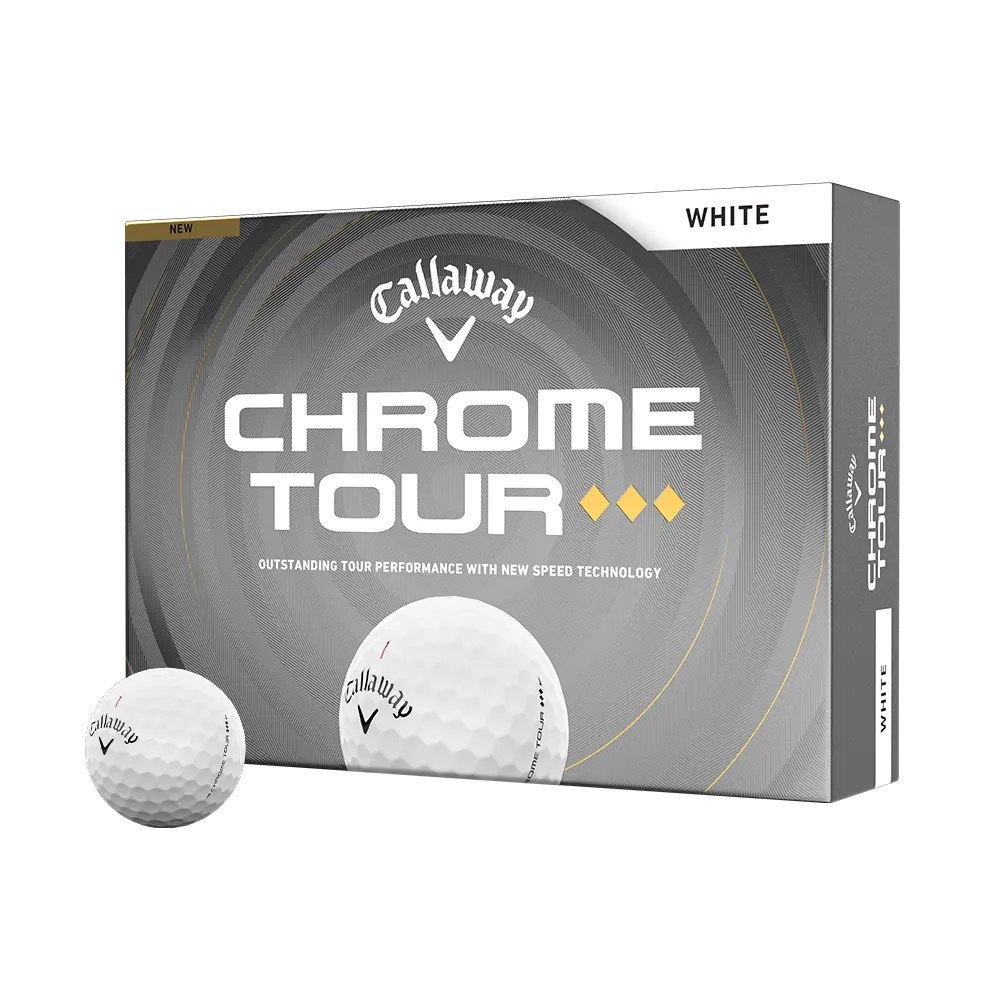 Callaway Golf Chrome Tour Triple Diamond Golf Balls in White