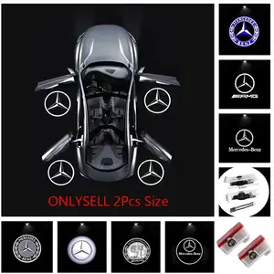 2PCS Car Mercedes-Benz Door Welcome Light Logo Badge LED HD Projector Light Welcome Light Decoration Car Accessories for Mercedes-Benz CLA W117 C117 CLS W218 C218 C-Class Coupe C205 S205 E-Class Coupe C207 A207 M-Class [W166] E-Class E2001 E300L E450L
