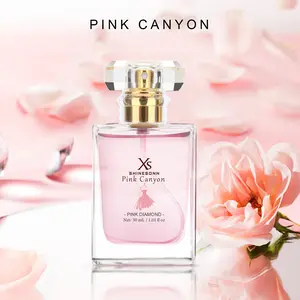 XS Shinesonn Pink Canyon Women's Perfume - Pink Diamond Eau de Parfum 1.01 fl oz - long lasting women perfumes  Perfect Feminine Fragrance Gift for Her, vanilla cologne, arabic perfume women, scentual fragrance