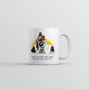 Story Time With Jesus Mug Funny Easter Sunday Coffee Cup - 11oz Funny Coffee Mugs Ceramic Printed Drinkware Cup