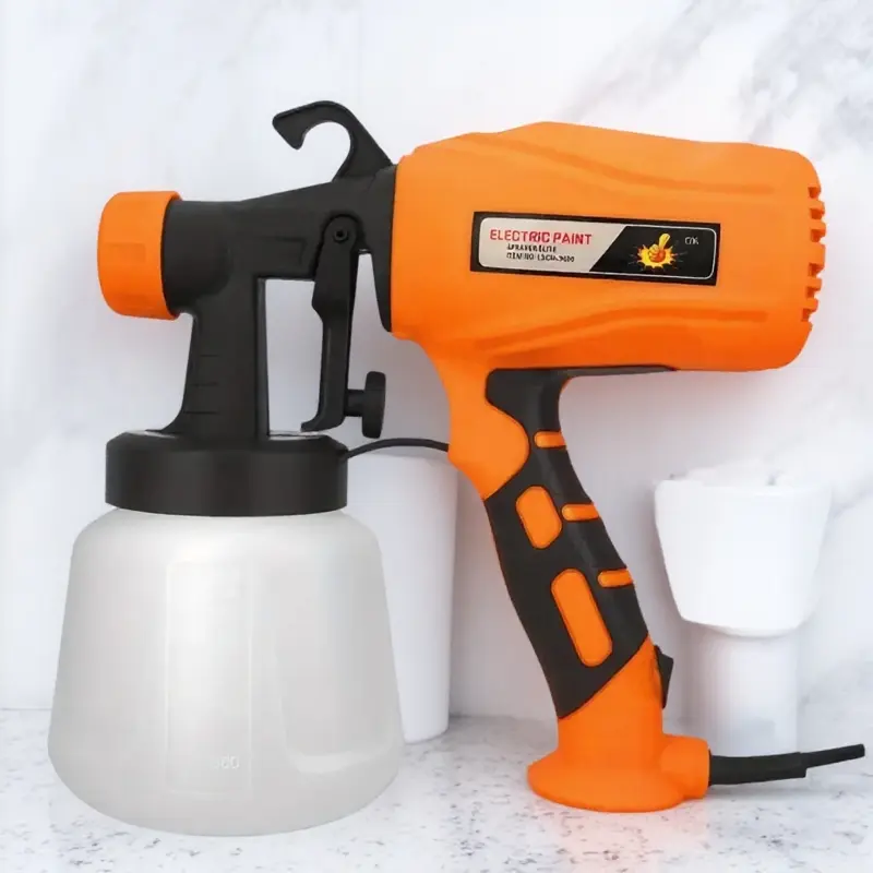 950ml Large Capacity Electric Spray Paint Gun with 3 Spray Modes, 2 Pro Nozzles, Easy-Clean Design - for Furniture, Walls, Fences, Wood, Metal & DIY Projects - Lightweight & Efficient
