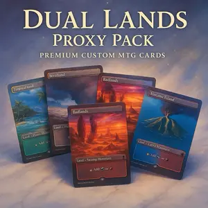 Dual Lands Proxy Pack – Premium Custom MTG Cards for Play & Display High-Quality Glossy Photo Paper 2.5″ × 3.5″ Standard MTG Size