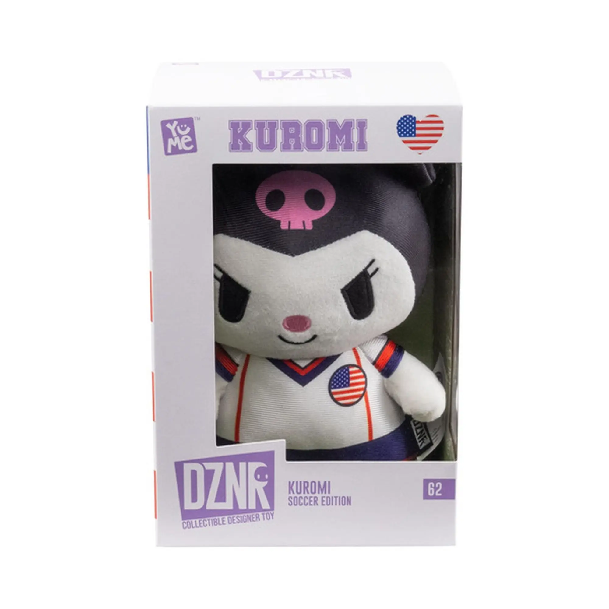 YuMe DZNR Hello Kitty and Friends Hello Kitty Soccer Edition USA 7 Inch Plush