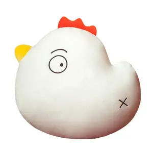 Funny food pillow, simulated turkey leg, chicken wing, big white chicken plush toy cushion, student activity gift