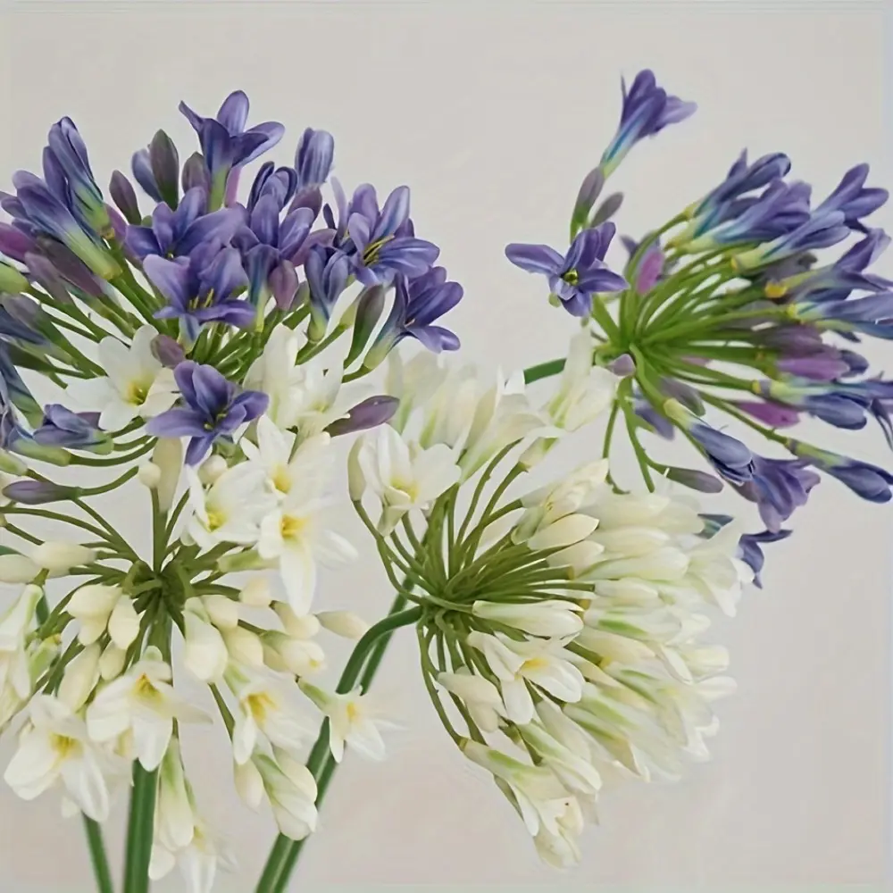 Long Stem Artificial Flower 29 Inch Blue African Lily Silk Flower Bouquet Wedding Home Hotel Party Decoration