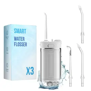 Pocket Water Flosser - Mini Oral Irrigator 230 mL Rechargeable Oral Irrigator for Teeth Cleaning, Portable IPX7 Waterproof Teeth Cleaner Suitable for Braces Wearers Ideal for After Meals  Dates Travel Meetings and Before Kissing