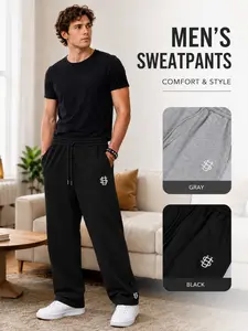 2026 Mk26 Spring Fall Sports Pants, Logo Sweatpants, Comfortable Loose Fit, Ideal for Daily Wear, Casual Solid Pattern, All-Season Trousers
