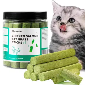 Cat Grass Teething Stick, Cat Grass Sticks, Promotes Digestive oral Health & Increases Appetite, for Indoor Cats cat grass treat hairball removal control snack stick hair ball