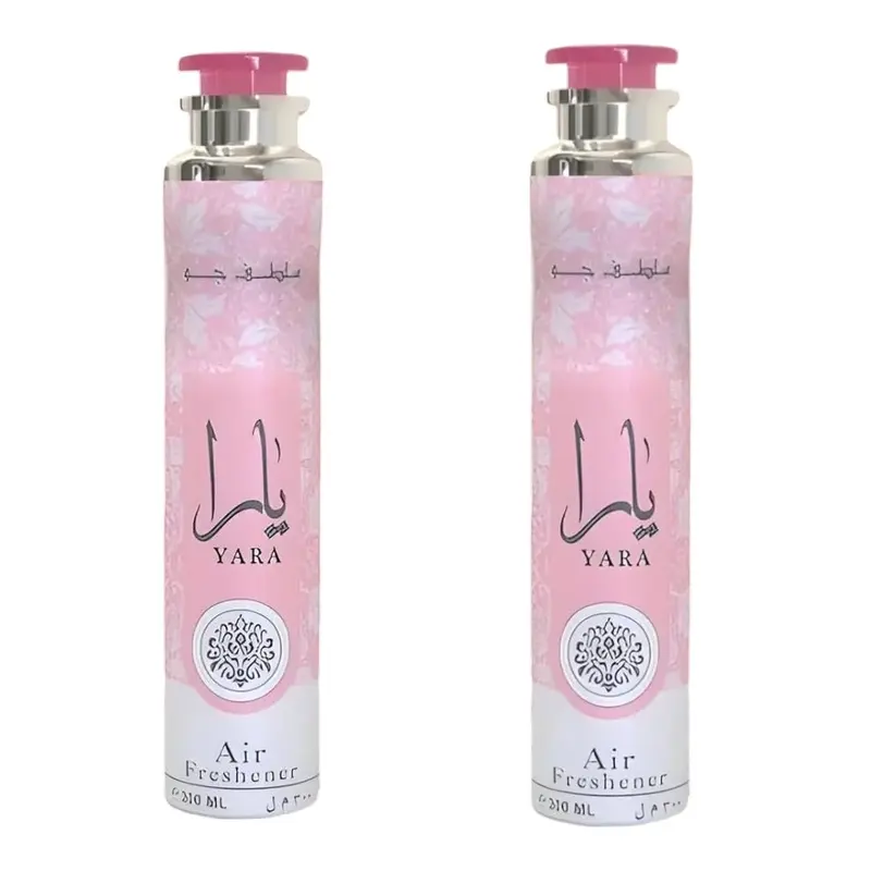 Lattafa | Yara 2-Piece Air Freshener | Unisex Fragrance | 300 ML | Orchid- heliotrope, and tangerine