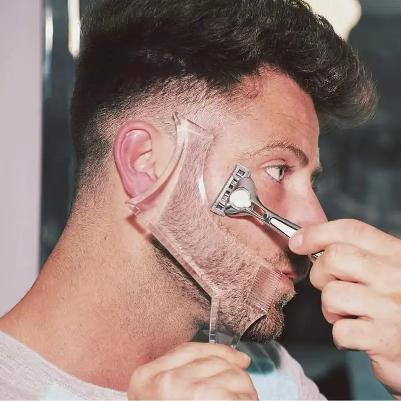 Men's Beard Shaping Comb Template - Professional Beard Shaping Tools for Precise Trimming, Edging, Grooming, Salon-Grade Beauty Products