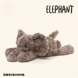 Jimny Elephant Plush Toy Cute Doll Super Soft Sleep Hug Ragdoll Birthday Gift for Kids