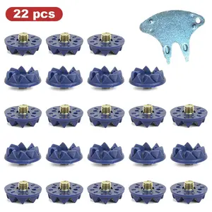 22PCS Golf Shoe Spikes with Spike Wrench, Golf Accessories, Professional Anti-Slip Durable Sports Cleats for Men & Women, Replacement Spikes for Sprint Sports Short Running Track Shoes