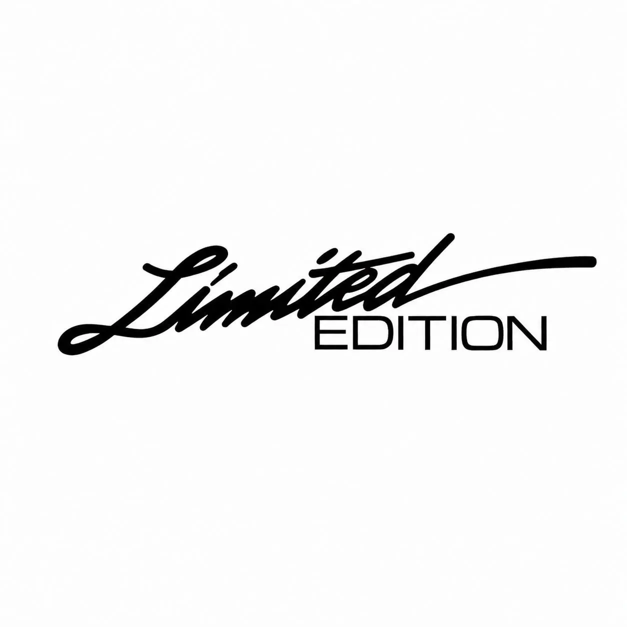 Car Decal Sticker Reflective Holographic LIMITED EDITION Text Night Visibility Cool Bold Styling Waterproof Sun Resistant 6x1 Inch Vehicle Exterior Decoration