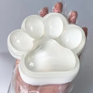 Handmade Large Cat Paw Squishies for Relaxation, 5-inch Transparent Squishies Paw for Adults