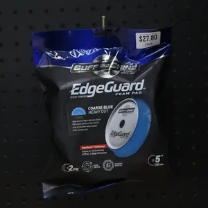 Buff & Shine EdgeGuard Blue Foam Pad, Heavy Cut, 5" / 130mm 2 PACK #554EG