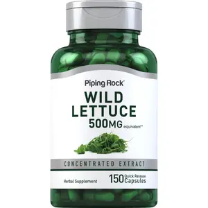 Piping Rock Wild Lettuce Extract | 500mg | 150 Capsules | Concentrated Herbal Supplement | Non GMO, Gluten Free